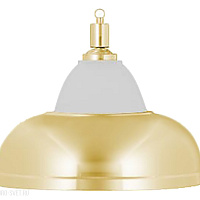 Бильярдный светильник на один плафон «Crown» (золотистая чашка, золотистый плафон D38см) 75.016.01.0