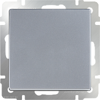 Выключатель одноклавишный  (серебряный) Werkel WL06-SW-1G