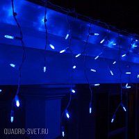 Гирлянда Бахрома, 5х0.7м., 250 LED, синий, без мерцания, прозрачный ПВХ провод. 05-1959
