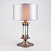 Классическая настольная лампа с абажуром Eurosvet Adagio 01045/1 сатин-никель