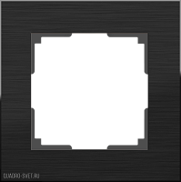 Рамка на 1 пост (черный алюминий) Werkel WL11-Frame-01