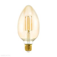 Светодиодная лампа B80, 4W(E27), 2200K, 380lm, янтарная EGLO LM_LED_E27 11836
