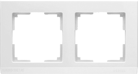 Рамка на 2 поста (белый) Werkel WL04-Frame-02-white