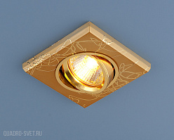 Квадратный точечный светильник Elektrostandard 2080 MR16 GD золото