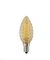 Лампа светодиодная филаментная Свеча Voltega E14 2800К 4W VG10-P3E14warm4W-F