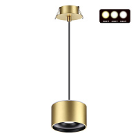 Встраиваемый светодиодный светильник с переключателем цветовой температуры NOVOTECH GIRO 358966