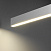 Линейный светодиодный подвесной односторонний светильник 103см 20Вт 4200К матовое серебро Elektrosta