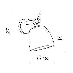 Бра Azzardo Zyta Wall XS AZ4186