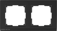 Рамка на 2 поста (черный) Werkel WL04-Frame-02-black