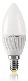 Лампа светодиодная VOLTEGA свеча 6.5W Е14 2800К