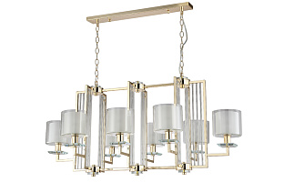 Большая люстра Crystal Lux NICOLAS SP8 L1000 GOLD/WHITE