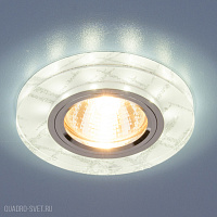 Точечный светодиодный светильник Elektrostandard 8371 MR16 WH/SL белый/серебро
