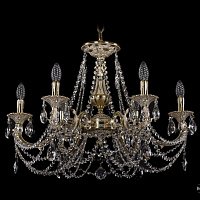 Литая подвесная люстра с хрусталем Bohemia IVELE Crystal 1702/6/265/C/GI