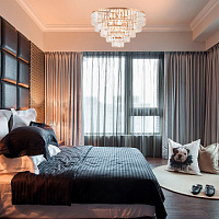 Потолочная хрустальная люстра Arte Milano 377209/7/490 GD