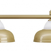 Бильярдный светильник на шесть плафонов «Crown» (матово-бронзовая штанга, матово-бронзовый плафон D38см) 75.019.06.0