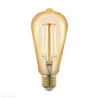 Лампа светодиодная филаментная диммируемая ST64, 4W (E27), 1700K, 320lm, золотая EGLO LM_LED_E27 116