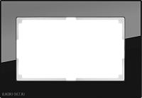 Рамка для двойной розетки (черный) Werkel WL01-Frame-01-DBL