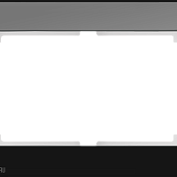 Рамка для двойной розетки (черный) Werkel WL01-Frame-01-DBL