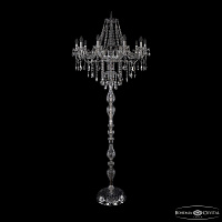 Торшер с хрусталем Bohemia IVELE Crystal 1415T1/10/300-210 Ni