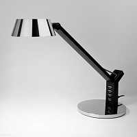 Светодиодная настольная лампа с сенсорным управлением Eurosvet Slink 80426/1 черный/серебро