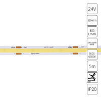 Светодиодная лента 24V 10W/m 6000К 5м Arte Lamp LANE A2432008-03-6K