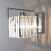 Настенный светильник с хрусталем Eurosvet April 10117/1 хром/прозрачный хрусталь Strotskis