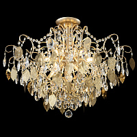 Потолочная хрустальная люстра Crystal Lux ESMIRALDA PL9 GOLD