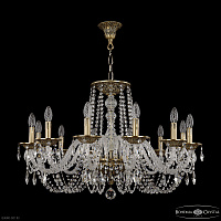 Большая хрустальная люстра Bohemia IVELE Crystal 16202/12/300 PB