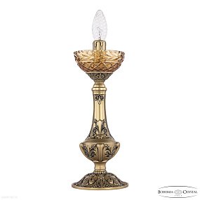 Хрустальная настольная лампа Bohemia IVELE Crystal AL79100L/12 AGB P Amber/M-1F