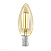 Лампа светодиодная филаментная C37, 4W (E14), 2200K, 220lm, янтарь EGLO LM_LED_E14 11557