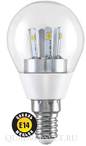 Лампа LED Navigator Шар E14 5Вт 2700K 220В 71294