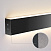 Линейный светодиодный накладной двусторонний светильник 103см 40Вт 4200К черная шагрень Elektrostand