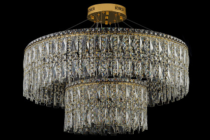 Подвесная хрустальная светодиодная люстра Arti Lampadari Ovindoli L 1.5.80+40.100 G