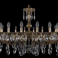 Литая подвесная люстра с хрусталем Bohemia IVELE Crystal 1702/16/335/A/GB