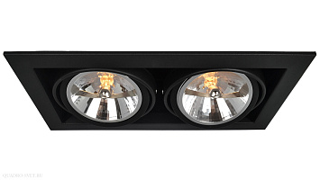 Встраиваемый точечный светильник Arte Lamp CARDANI A5935PL-2BK