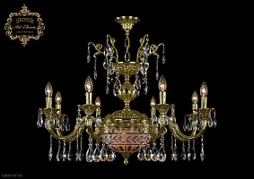 Хрустальная подвесная люстра Bohemia Art Classic 31.29.8.CK250SP.250GL.G.Sp.Amber.White.1D