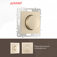 Диммер, 500W 206.48-1.shampan Arte Milano