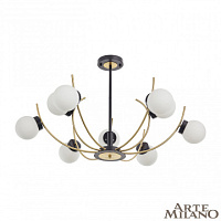 Потолочная люстра Arte Milano 276169/9 BK/GD