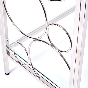 Консольный столик с полкой в прихожую AllConsoles  2031-CC clear