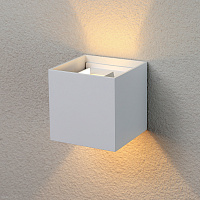 Уличный настенный светодиодный светильник Elektrostandard 1548 TECHNO LED WINNER белый