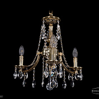 Литая подвесная люстра с хрусталем Bohemia IVELE Crystal 1771/3/150/A/GB