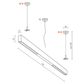 Трековый LED светильник для магнитного трека Azzardo Track Magnetic AZ4799