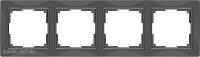 Рамка на 4 поста (серо-коричневый, basic) Werkel WL03-Frame-04