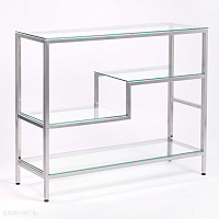 Консольный столик с полкой в прихожую AllConsoles  1011-CS clear