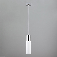 Подвесной светильник Eurosvet Double Topper 50135/1 LED хром/белый
