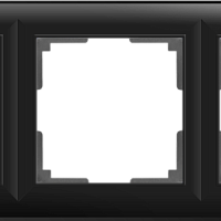 Рамка на 3 поста (черный матовый) Werkel WL14-Frame-03
