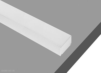 Накладной/подвесной алюминиевый профиль, 2 метра, Белый матовый Donolux DL18506RAL9003