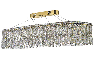 Большая хрустальная светодиодная люстра Arti Lampadari Ovindoli L 1.5.120x40.100 G