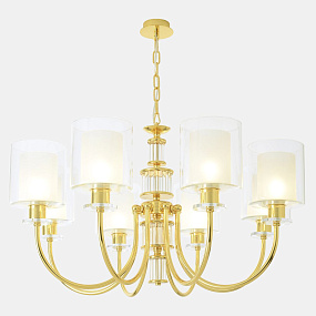Подвесная люстра Crystal Lux ELENA SP8 GOLD