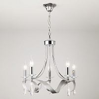 Подвесная люстра с хрусталем Eurosvet Adelia 60064/5 хром
